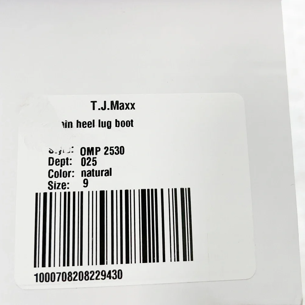 NIB- OLIVIA MILLER Chain Heel Lug Boot - Picture 12 of 16